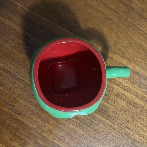 Disney Snow White Poison Apple Sculpted Ceramic Mug. Red and green - Picture 5 of 8